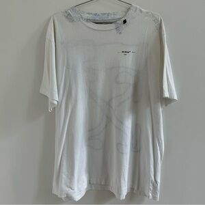 Off-White Subtle Graphic Tee in White